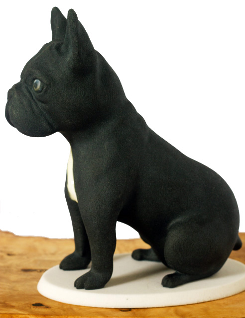 3d printed frenchie figurine by Mon Petit Chien